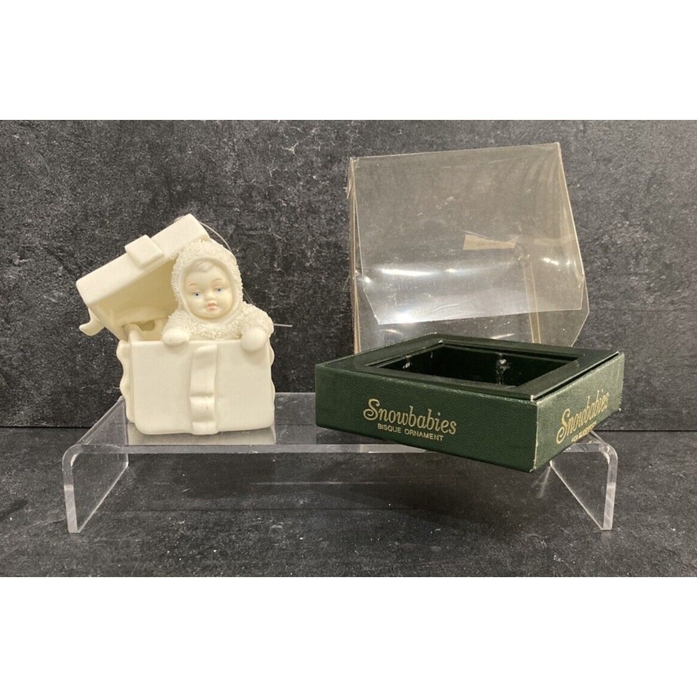 Vintage Dept. 56 Snowbabies "Surprise" Item #7989-8 1989 Original Box Retired